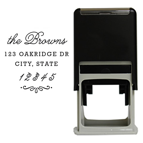 Delicate Square Stamp