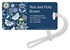 Night Waterflowers Luggage Tag Image 1