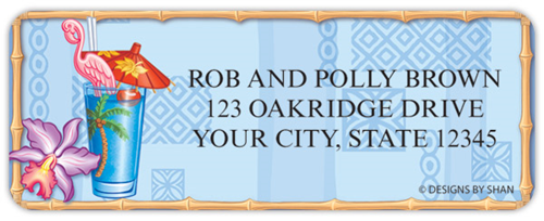 Designs by Shan&amp;#153; Taste of Paradise Address Labels