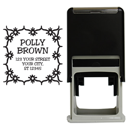 Jazzy Square Stamp